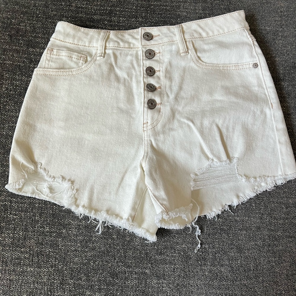 Rewash beige jean shorts